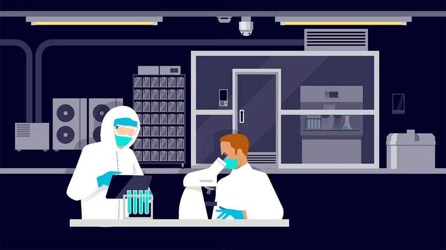 Illustration of a Siemens smart lab